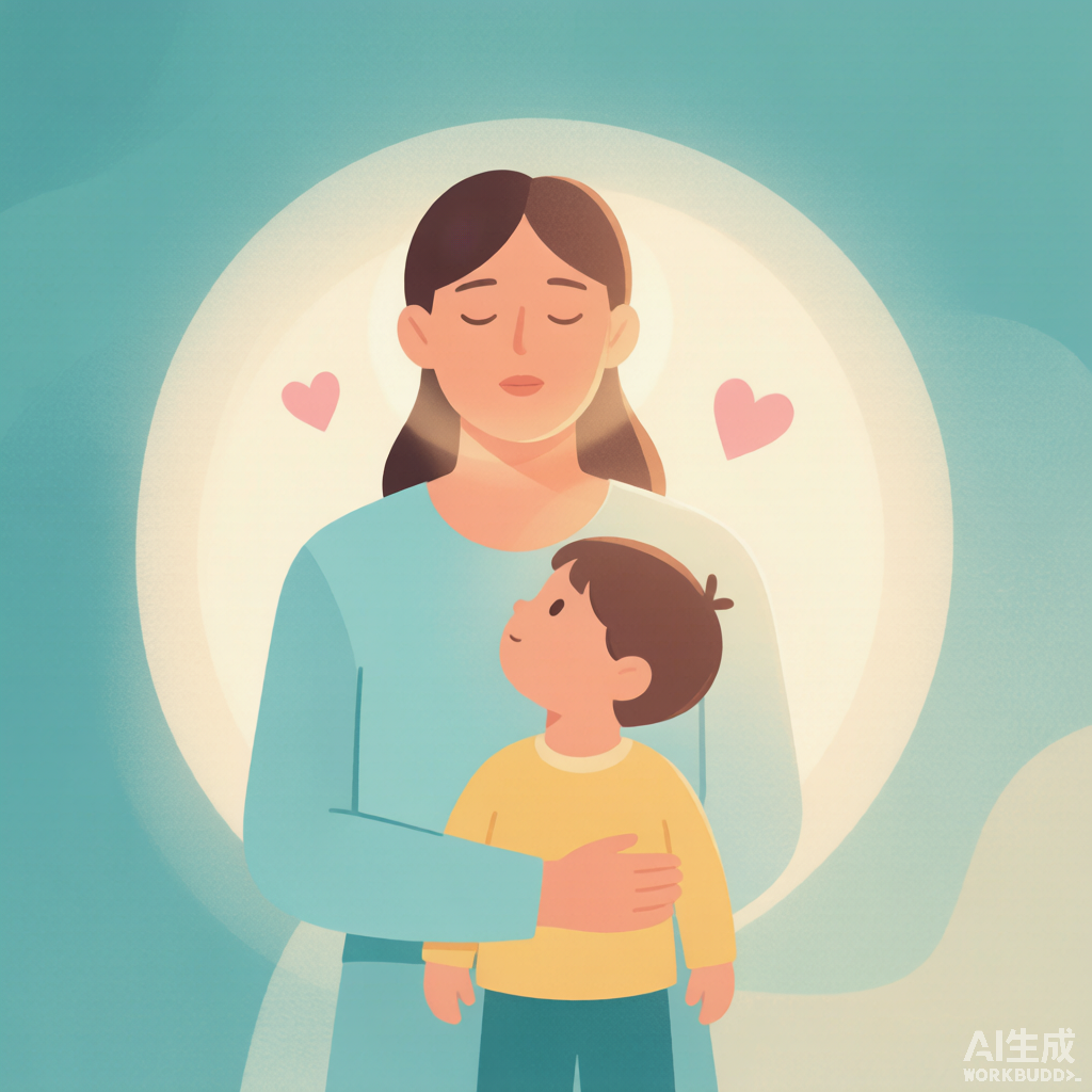 家长情绪稳定，温暖陪伴孩子