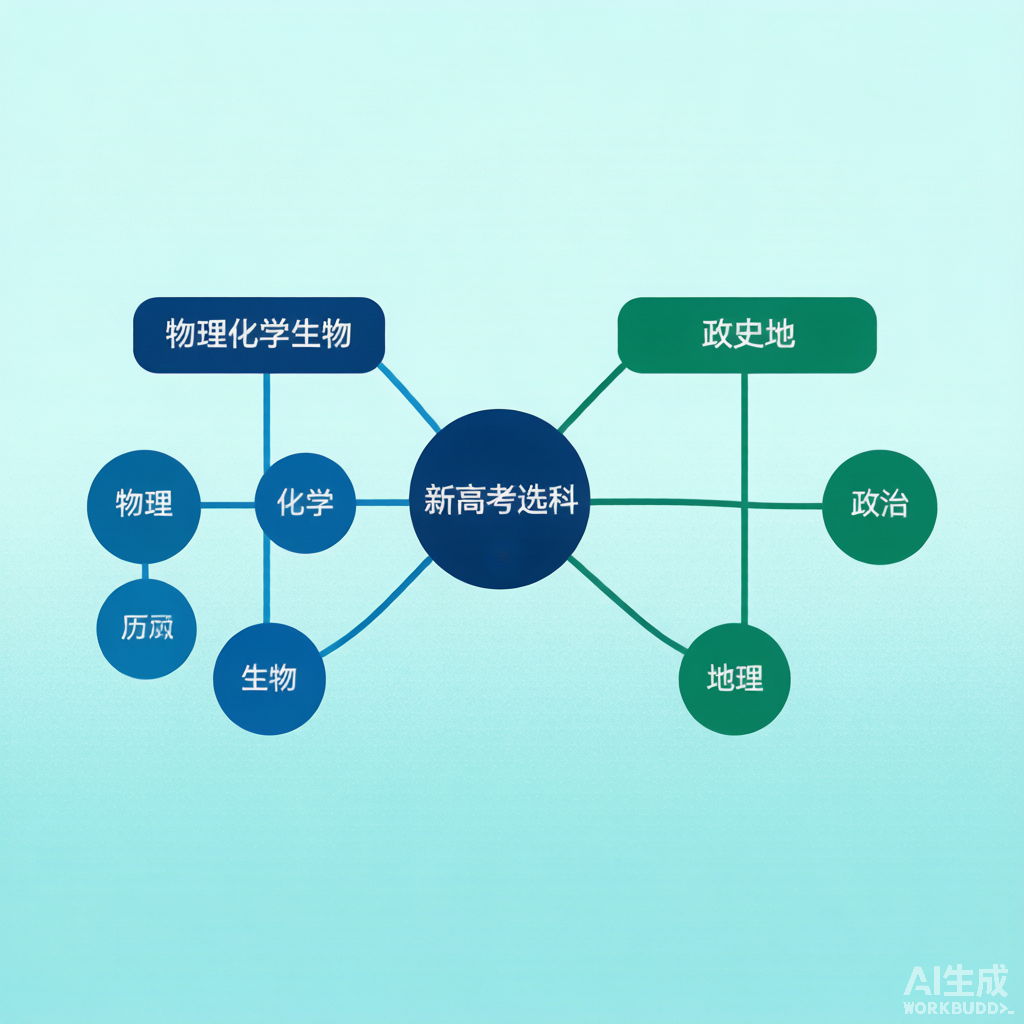 新高考选科组合思维导图